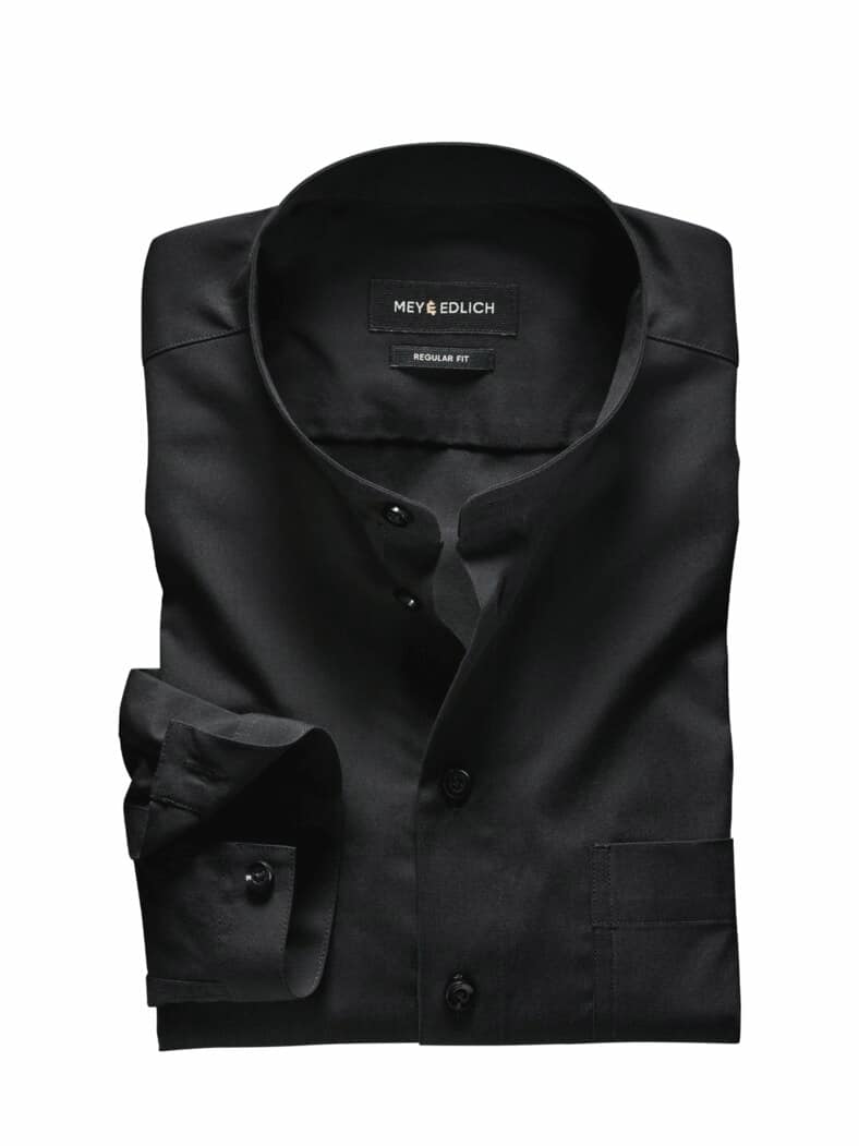 Künstler-Hemd tiefschwarz