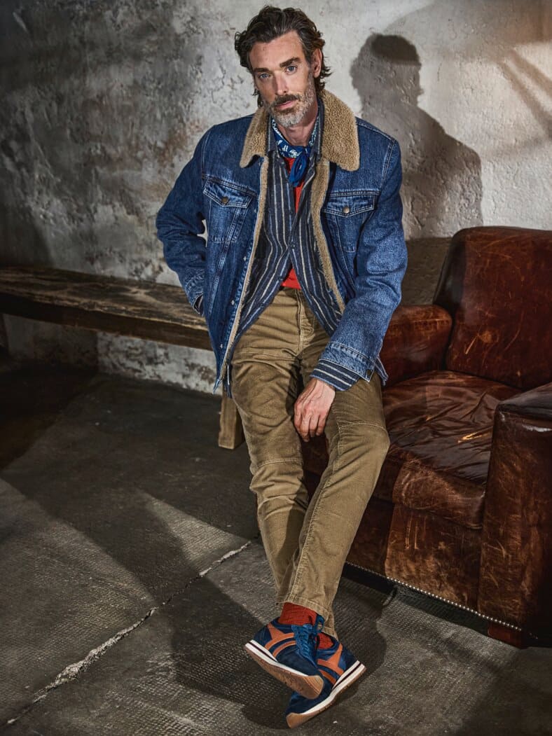 South Dakota-Streifenhemd missouriblau gestreift