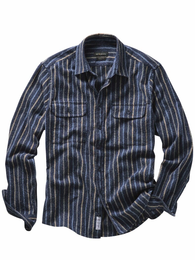 South Dakota-Streifenhemd missouriblau gestreift