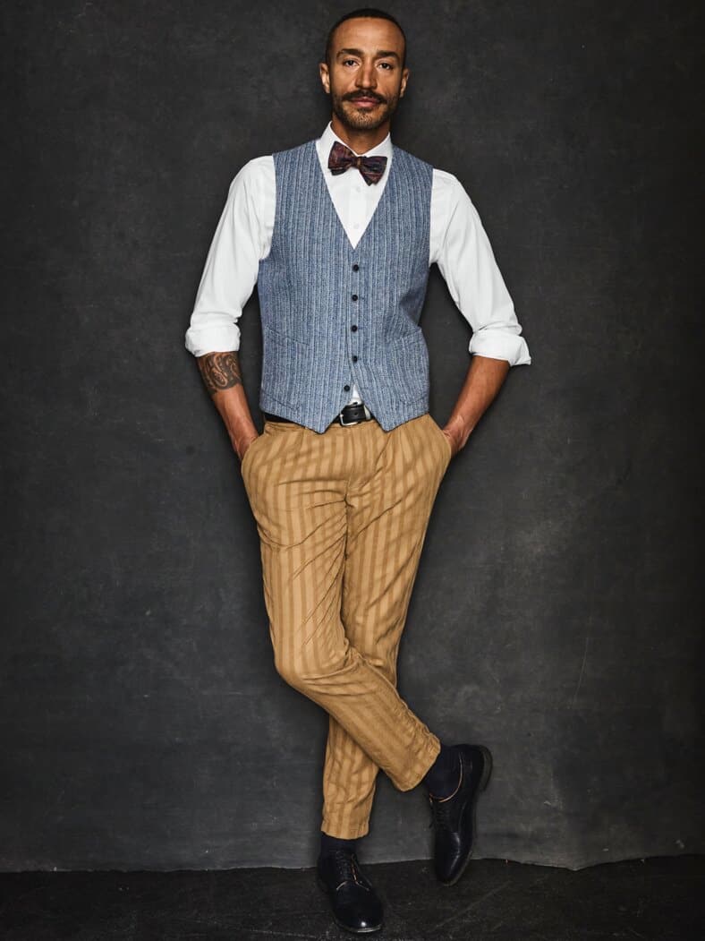 Satin-Hemd R.S.V.P. blanc