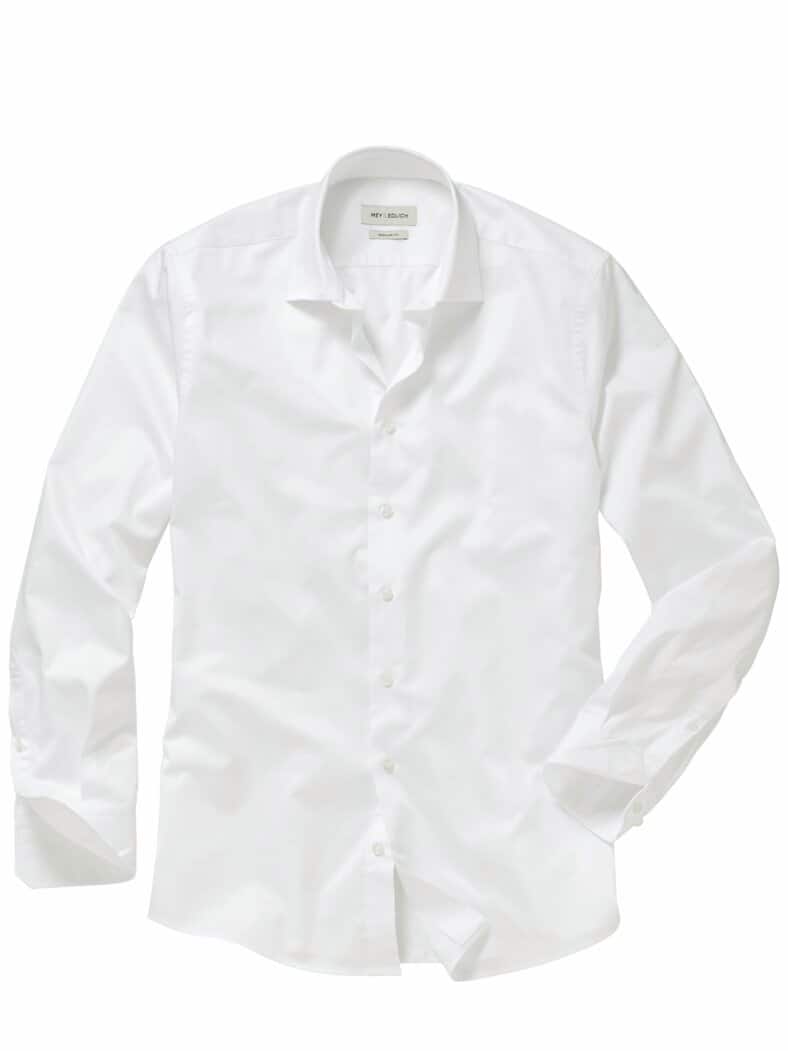 Satin-Hemd R.S.V.P. blanc