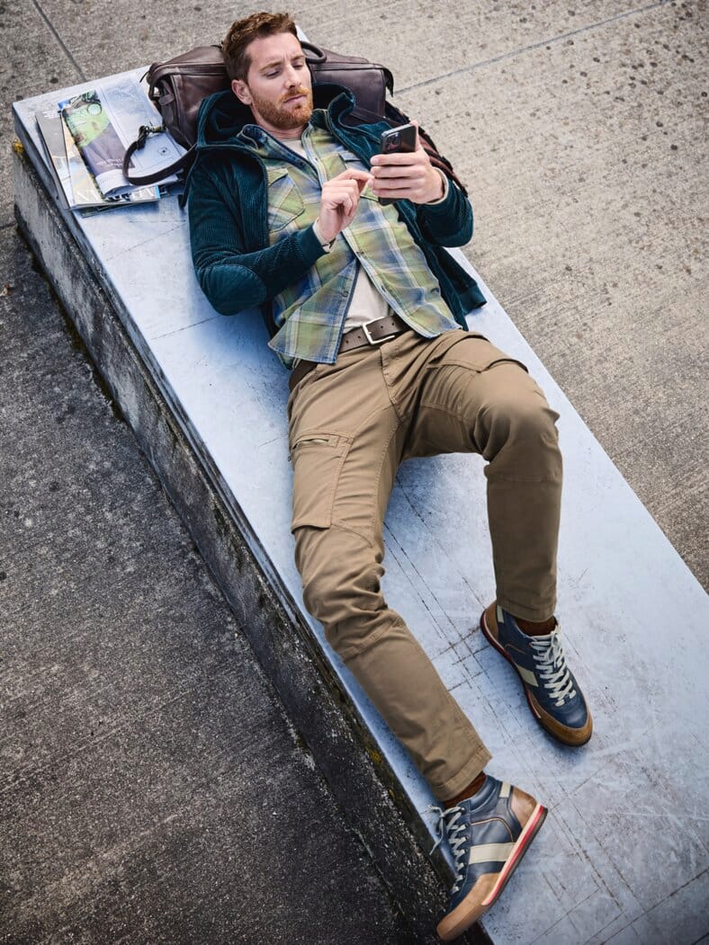 Rodeo-Hemd denim/präriegrün