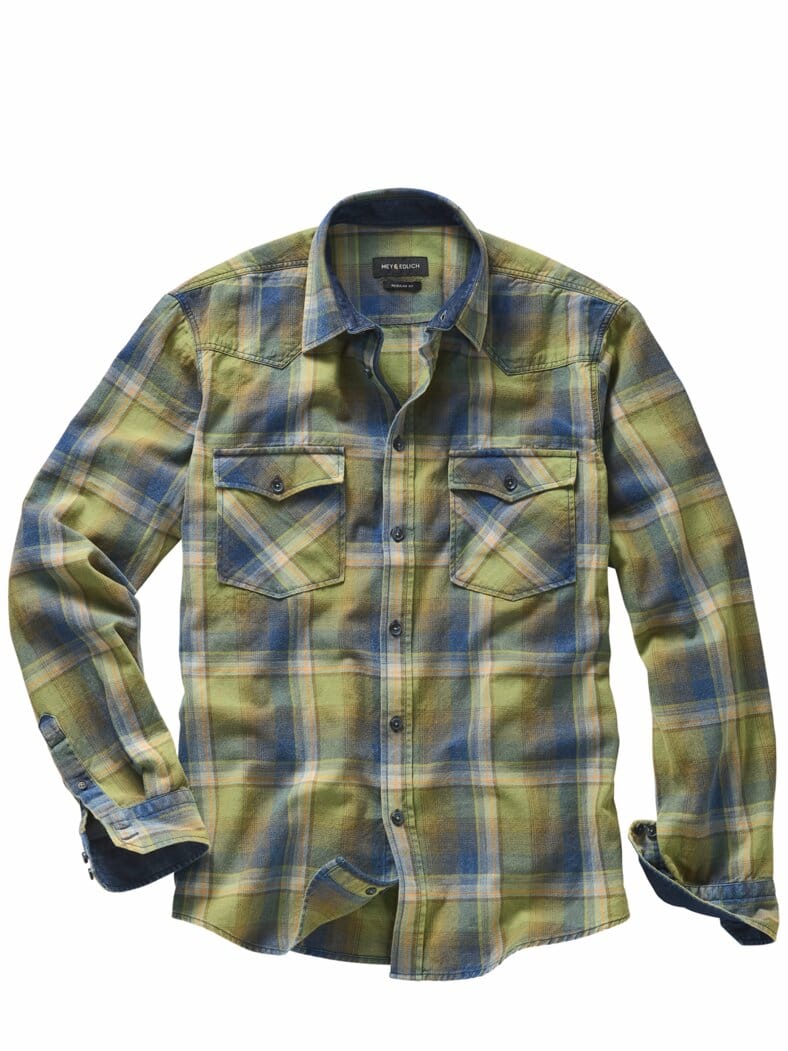 Rodeo-Hemd denim/präriegrün
