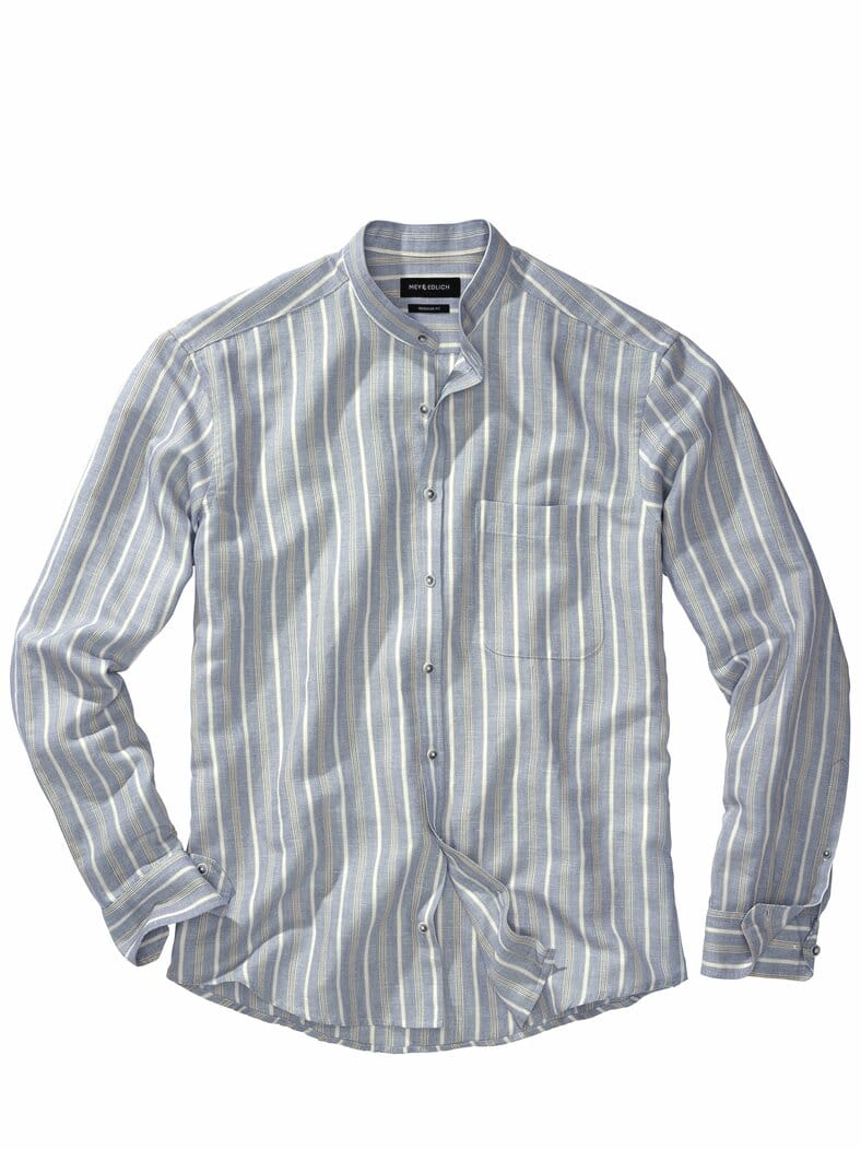 Gechilltes Streifenhemd denim/kupfer