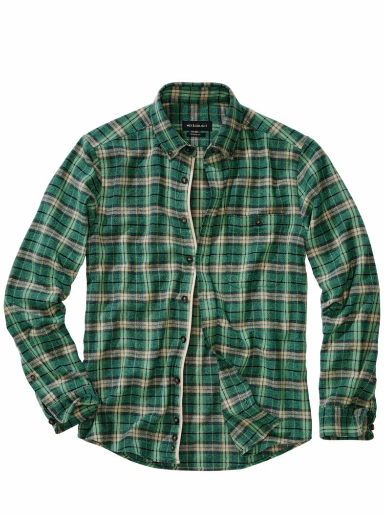Transformiertes Flanellhemd guavengrün