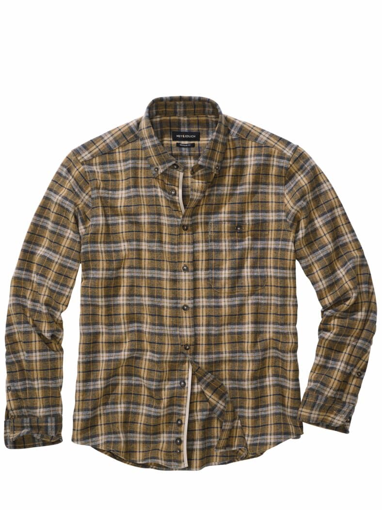 Transformiertes Flanellhemd weizengelb