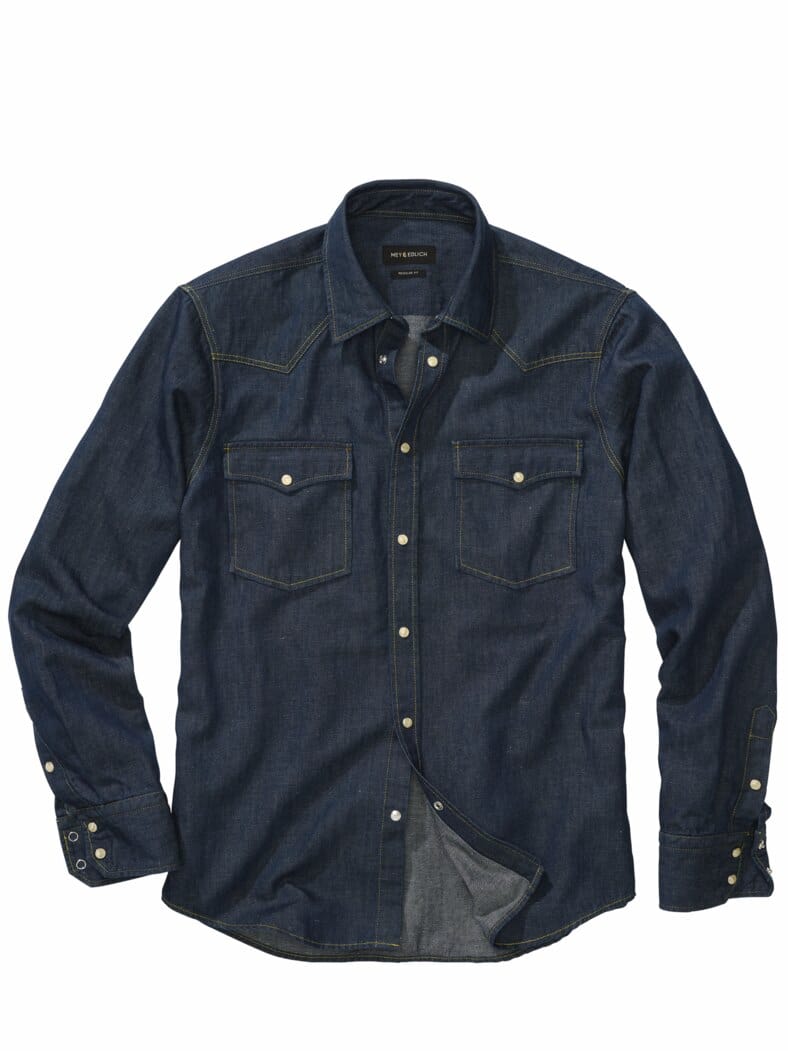 Rohes Westernhemd rohdenim