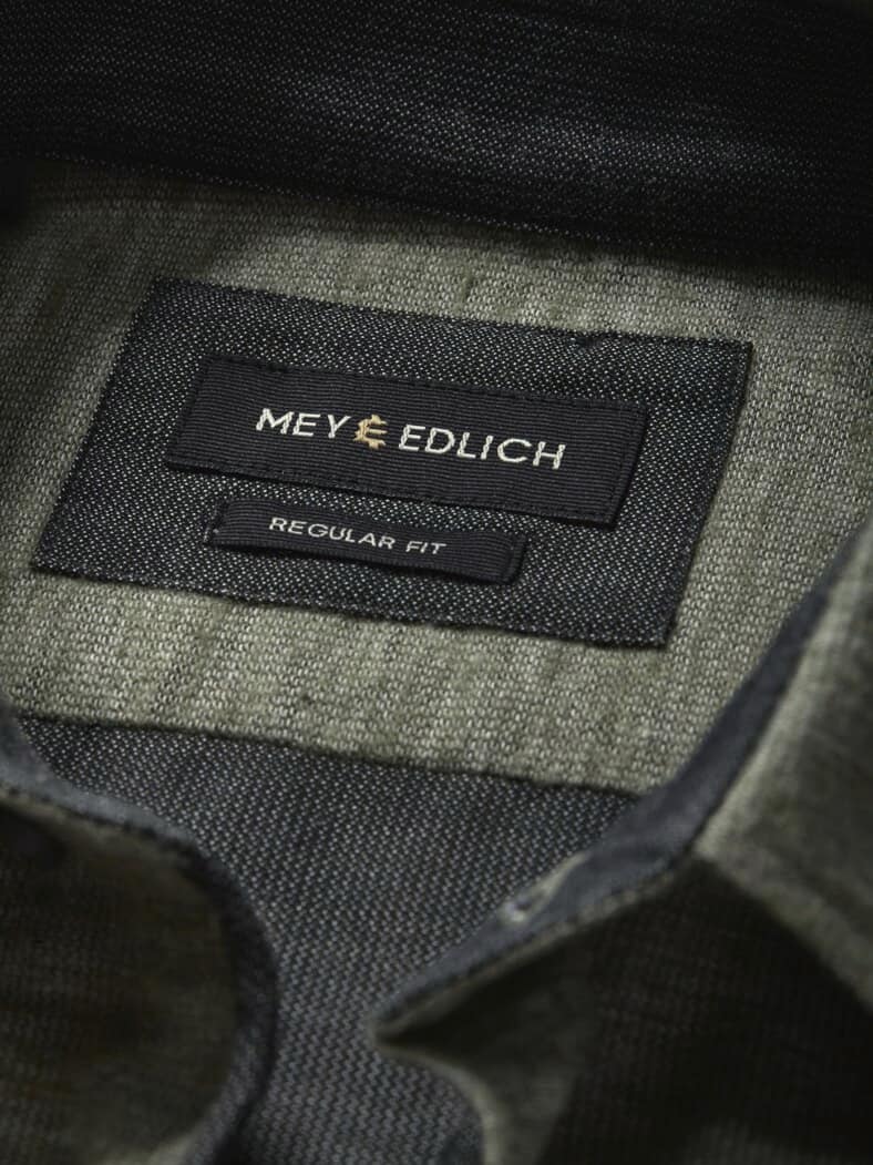 Melange-Hemd salbei-melange