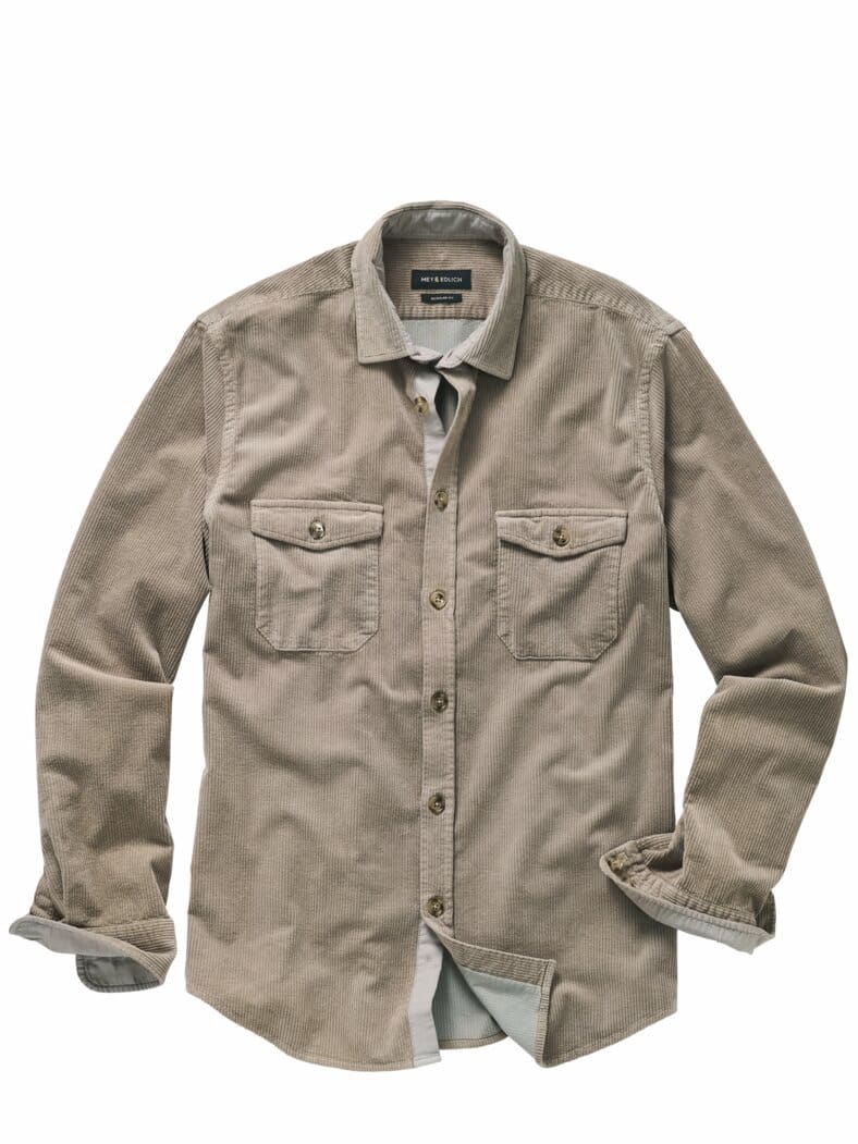Samtrippen-Cordhemd fels
