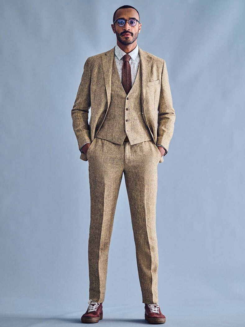 Sumi-e-Hemd blaublüten