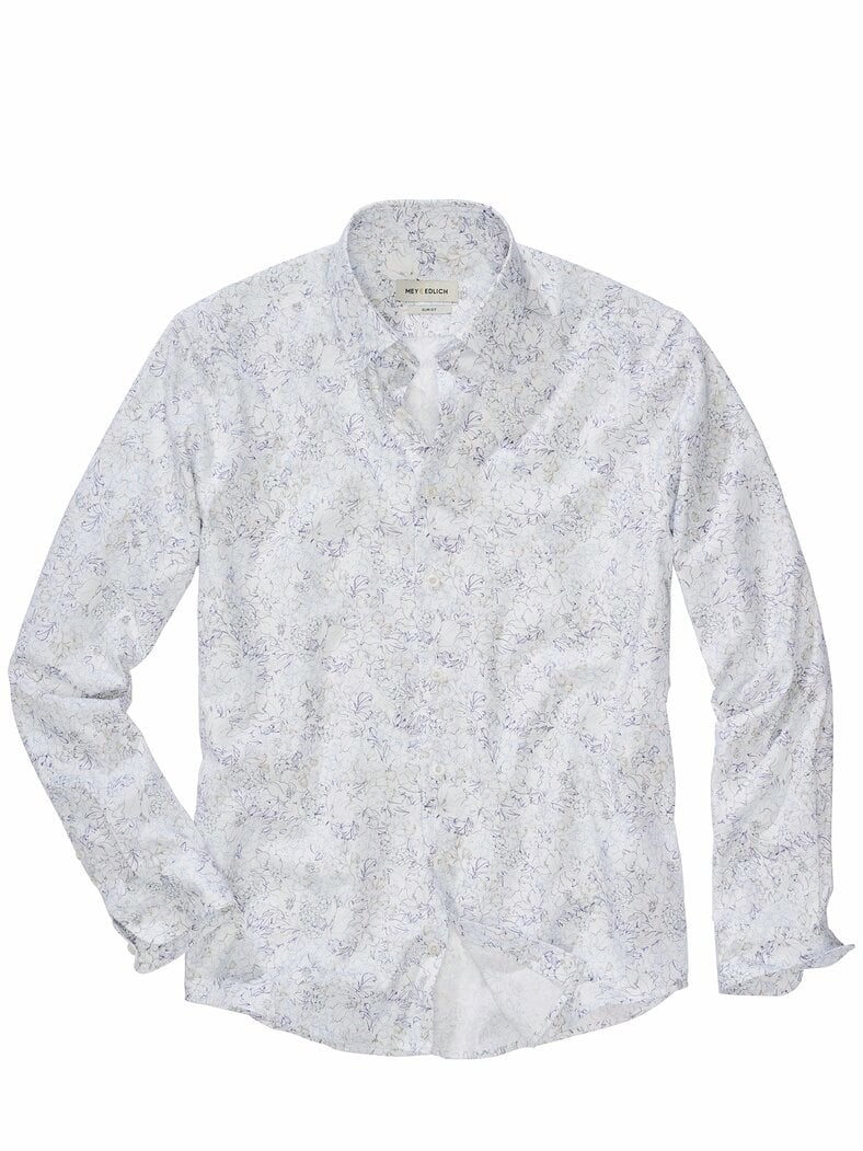 Sumi-e-Hemd blaublüten