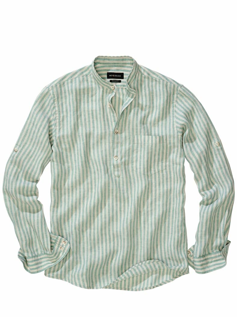Halsfrei-Siesta-Hemd weidengrün