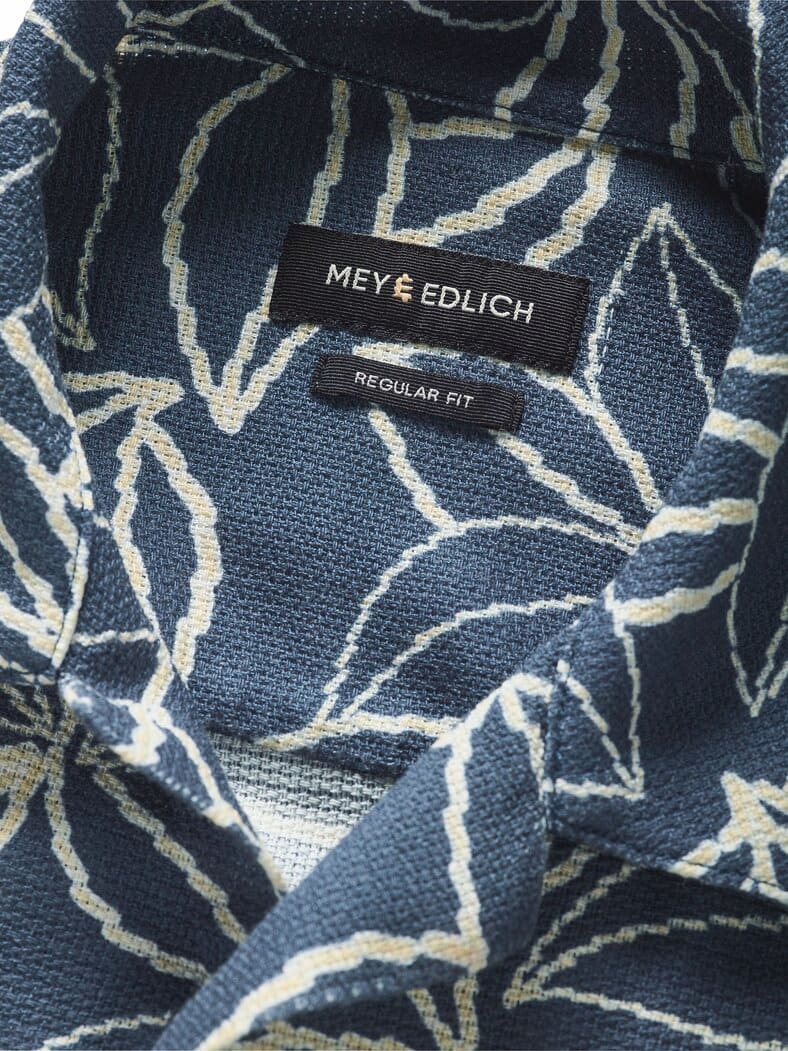 Stadtstrand-Blätterhemd resortblau