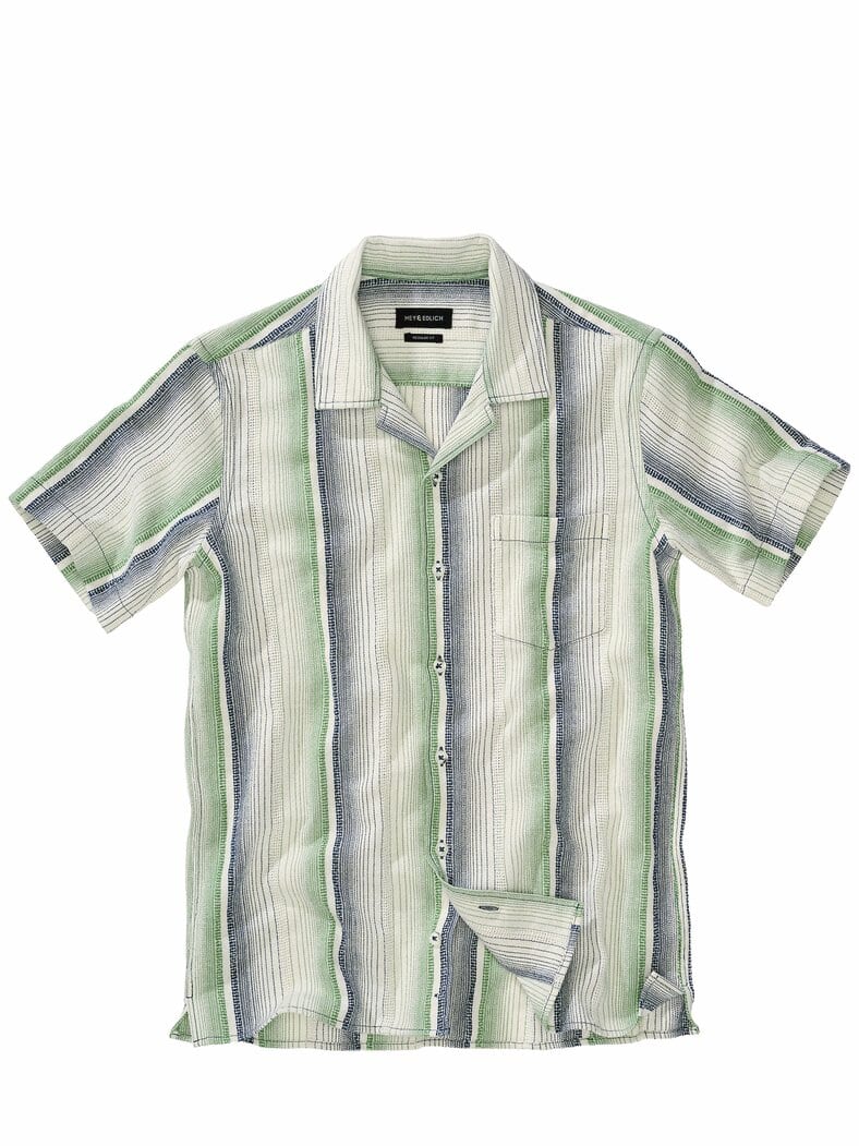 Ibiza-Hemd meerblau/algengrün