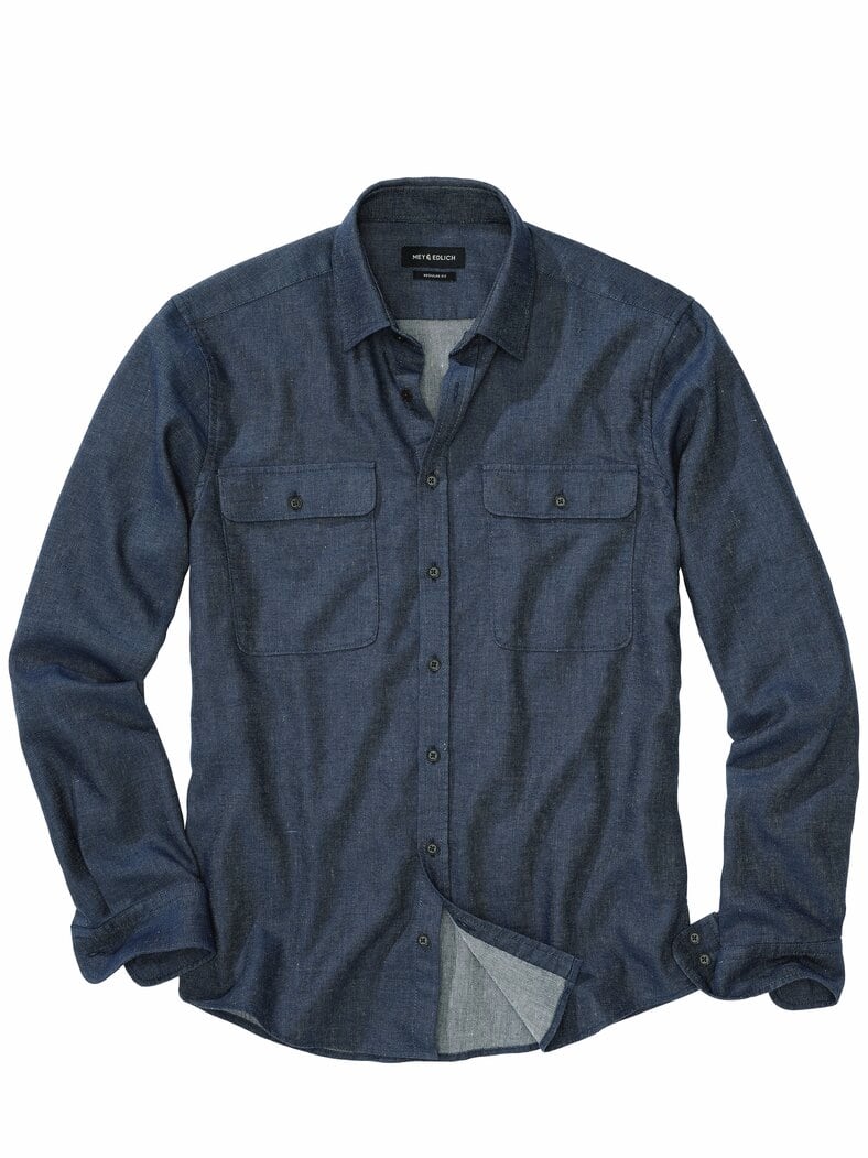 Cambio-Hemdjacke denimblau