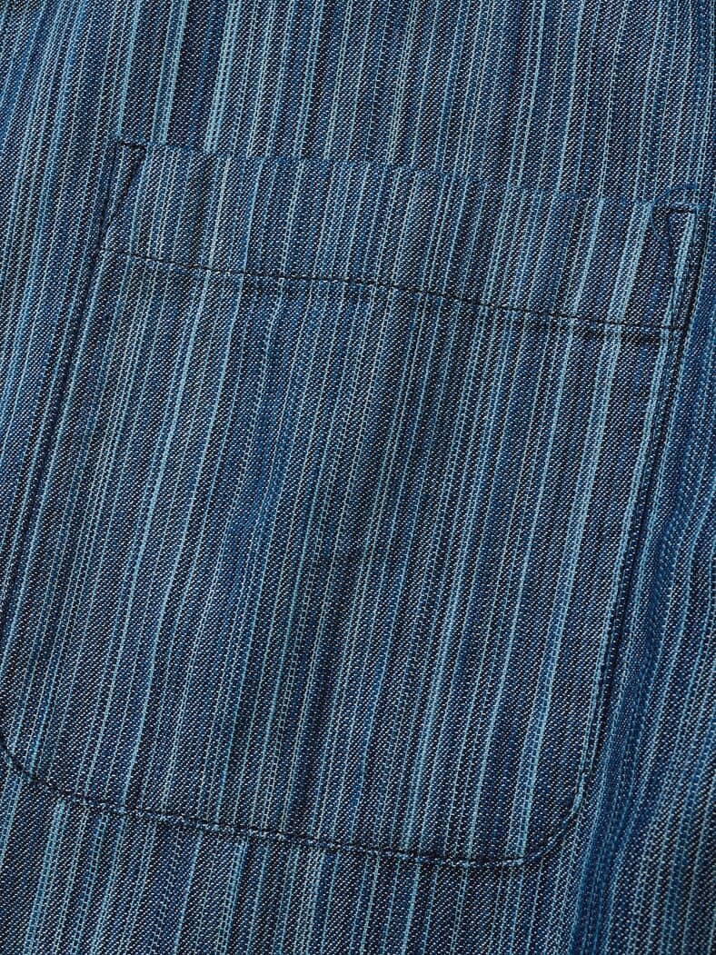 Strichcode-Jeanshemd denim