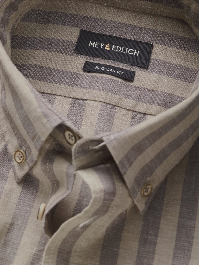 Evergreen-Streifenhemd cappuccino