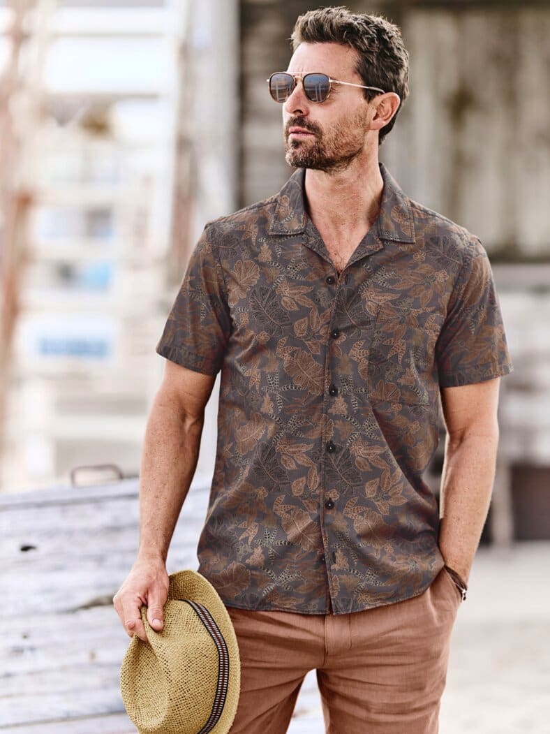 Blattwerk-Hemd kupfer