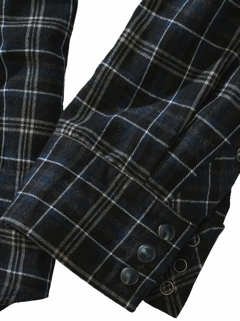 Flanellhemd Clint kohle/navy
