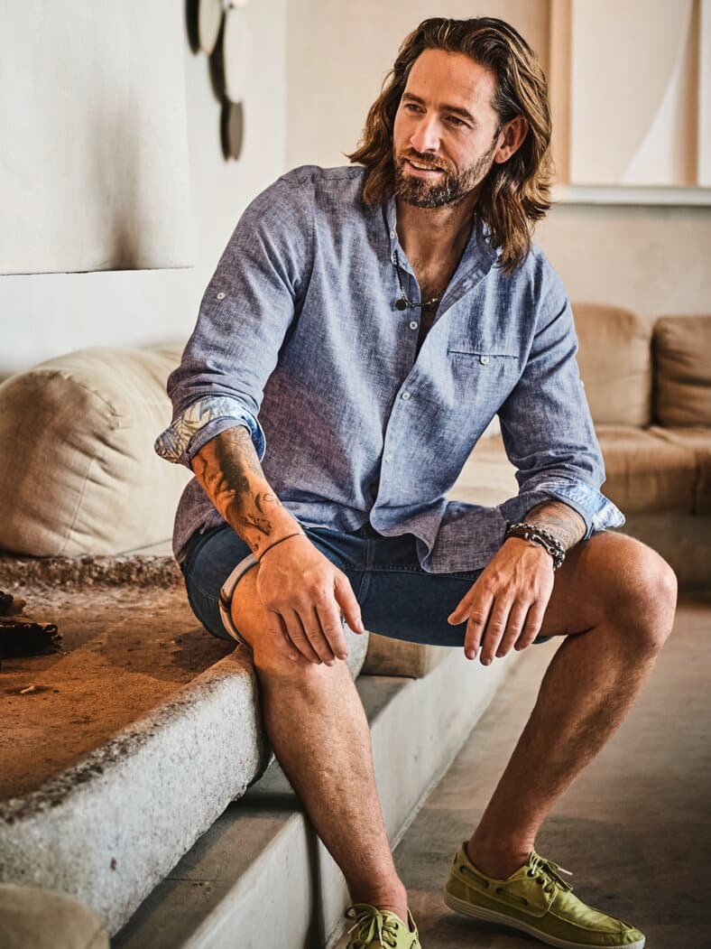 Pityusen-Ursprungshemd formenterablau