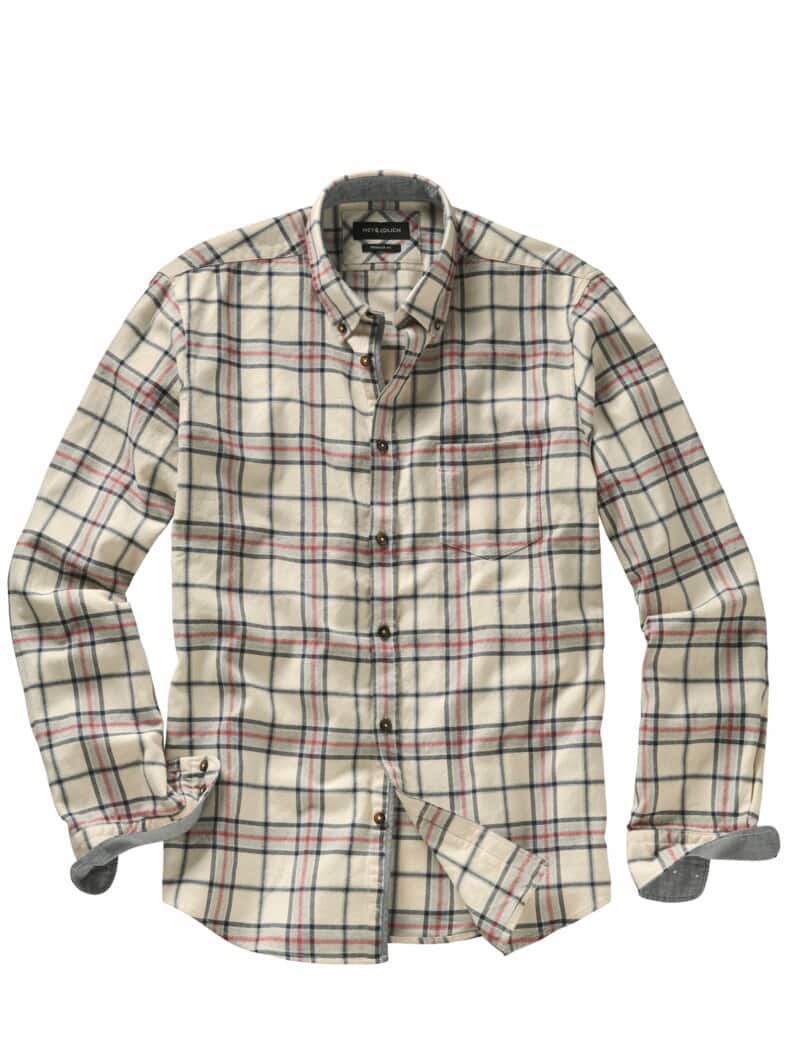 Seltenes Flanellhemd heidesand