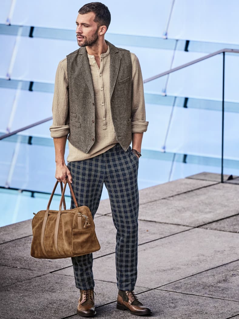 Hammerschlag-Hemd sand