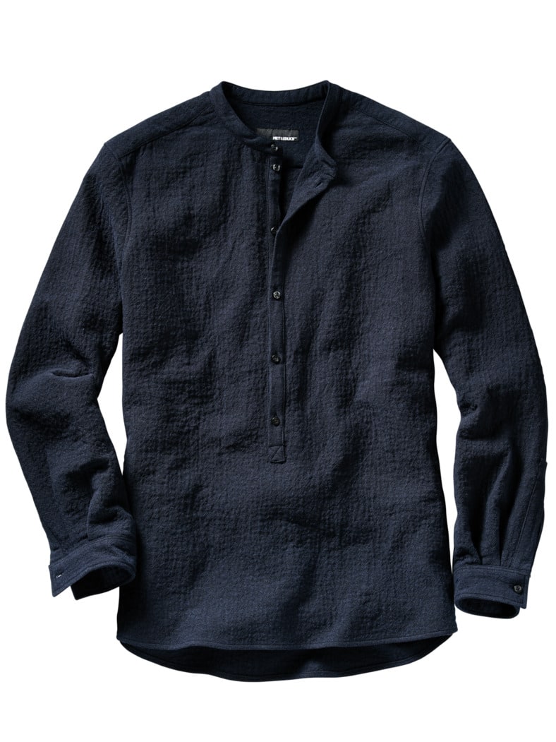 Hammerschlag-Hemd tintenblau