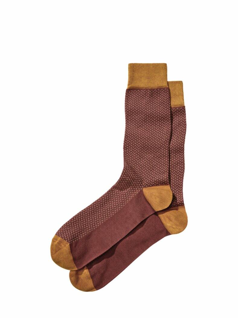 Kaminfeuersocke kastanie/curry