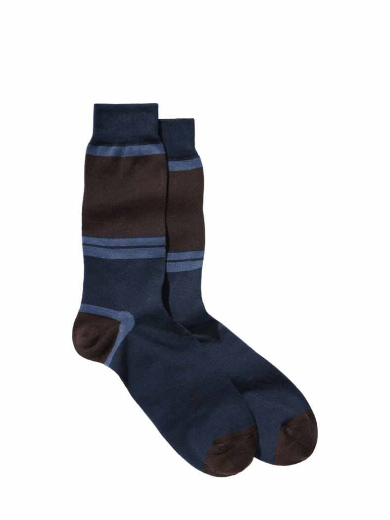 Lieblingssocke braun/blau