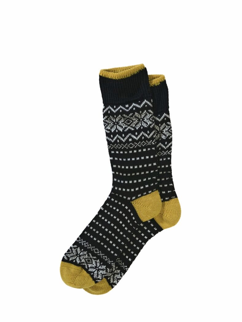 Falsche Norweger-Socke pfeffer/curry