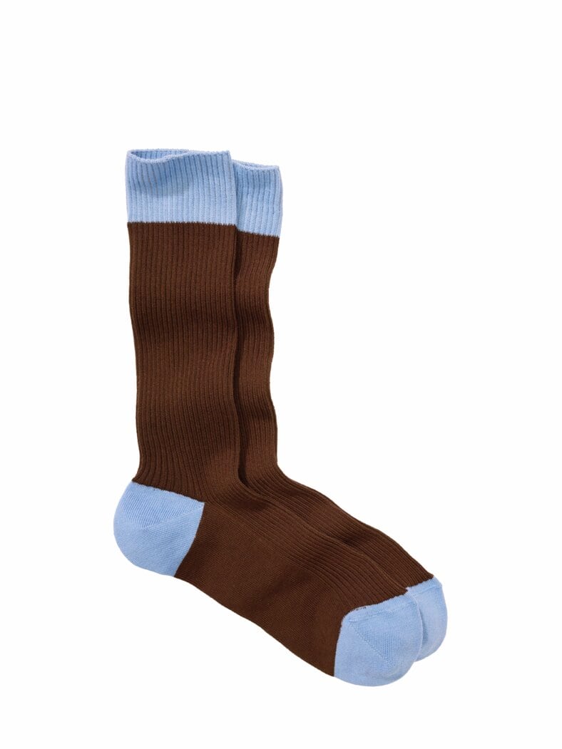 Ziehharmonika-Socke kakao