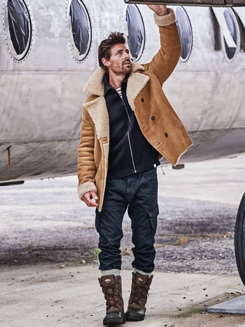 Alpaka-Socke hellgrau