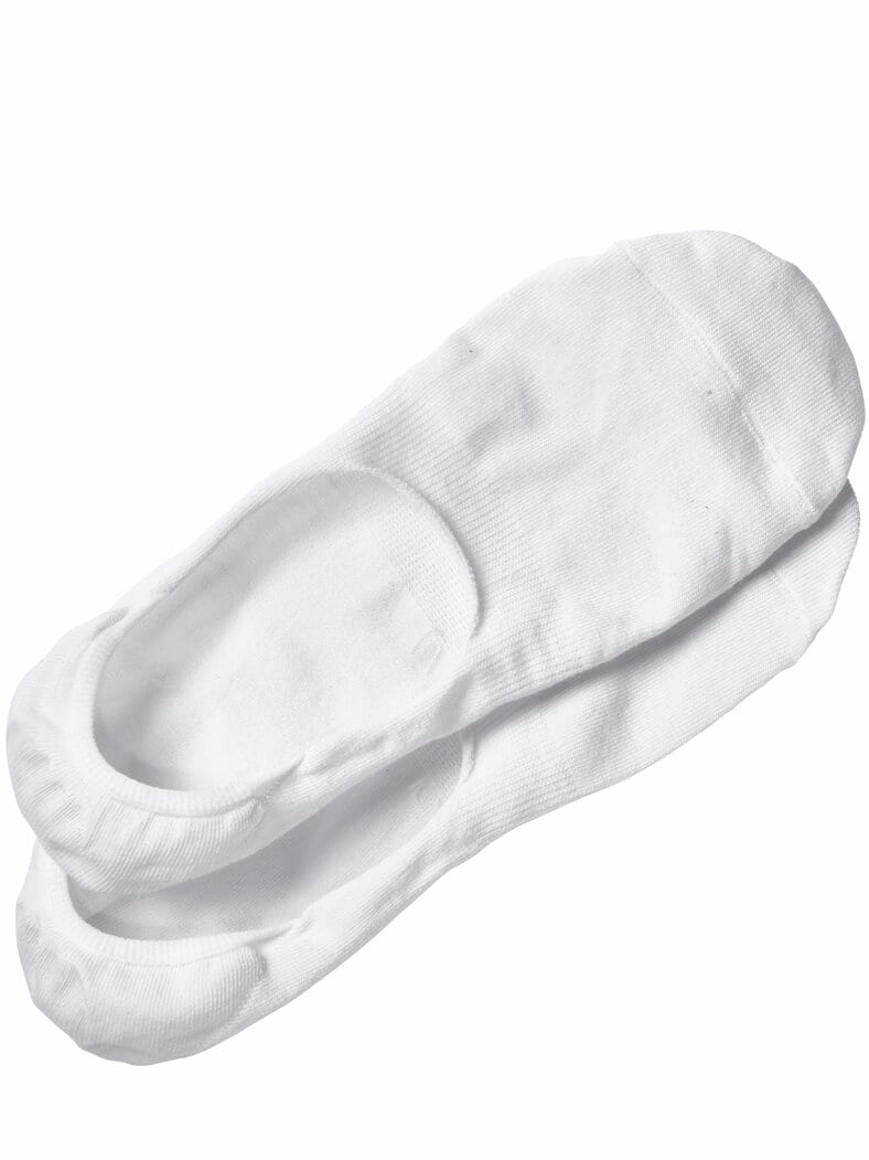 Unsichtbare Socke Twinpack weiß
