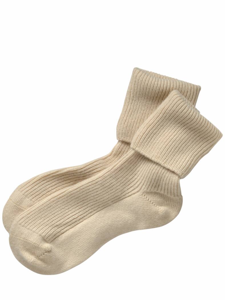 Alpenglühen-Kaschmirsocke new camel