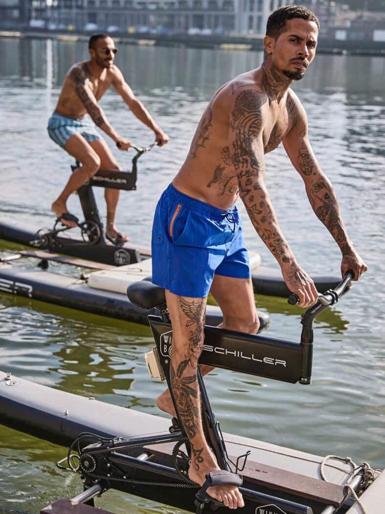 Resort-Badeshorts azur