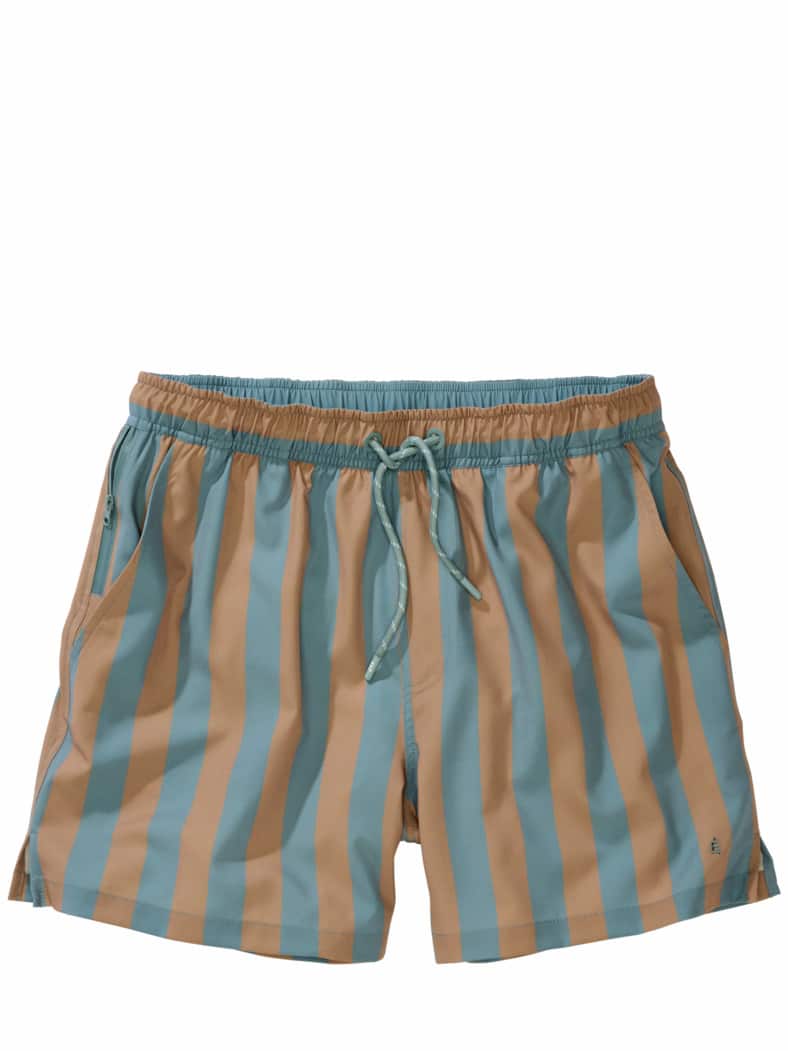 Resort-Badeshorts Streifen land/fluss