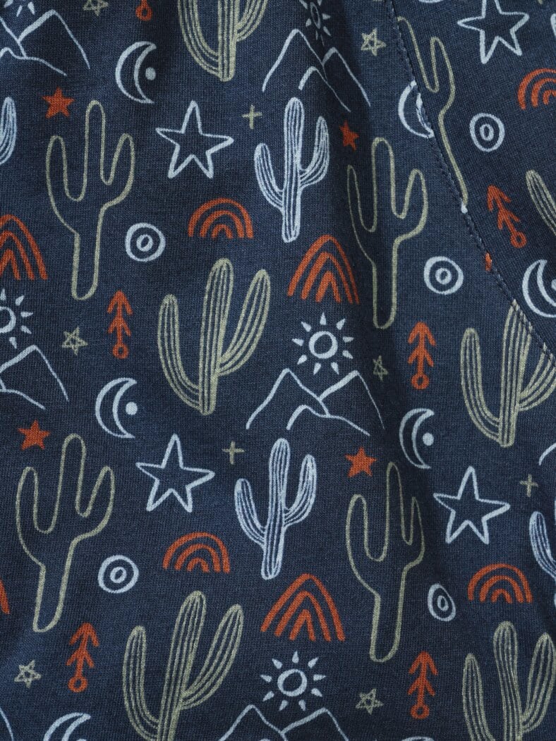 Long Shorty Desert Cactus nachtblau