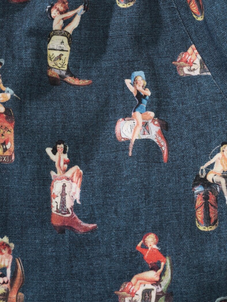 Long Shorty Pretty Cowgirl honky-tonk-blue