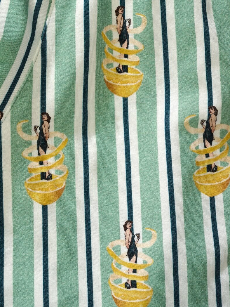 Long Shorty Fizz & Flavours salbei-streifen