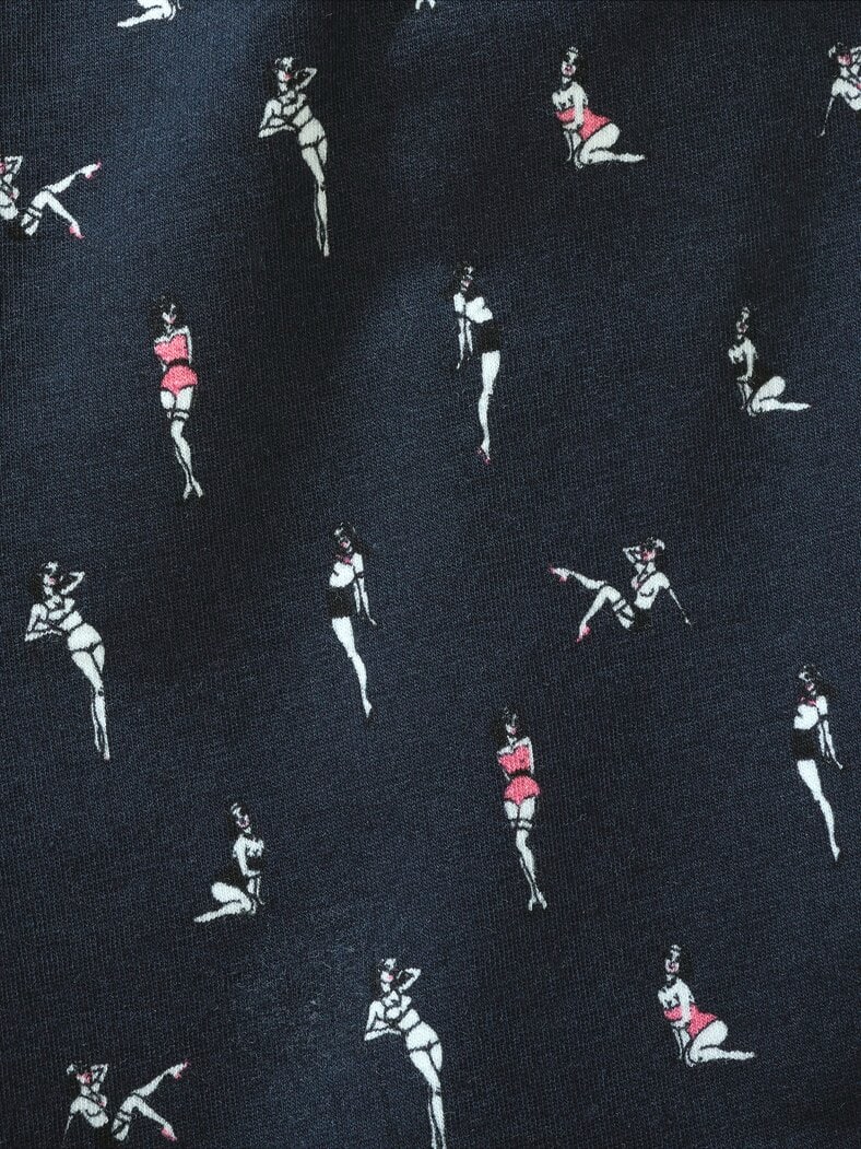 Long-Shorty Pin-up-Doll marine