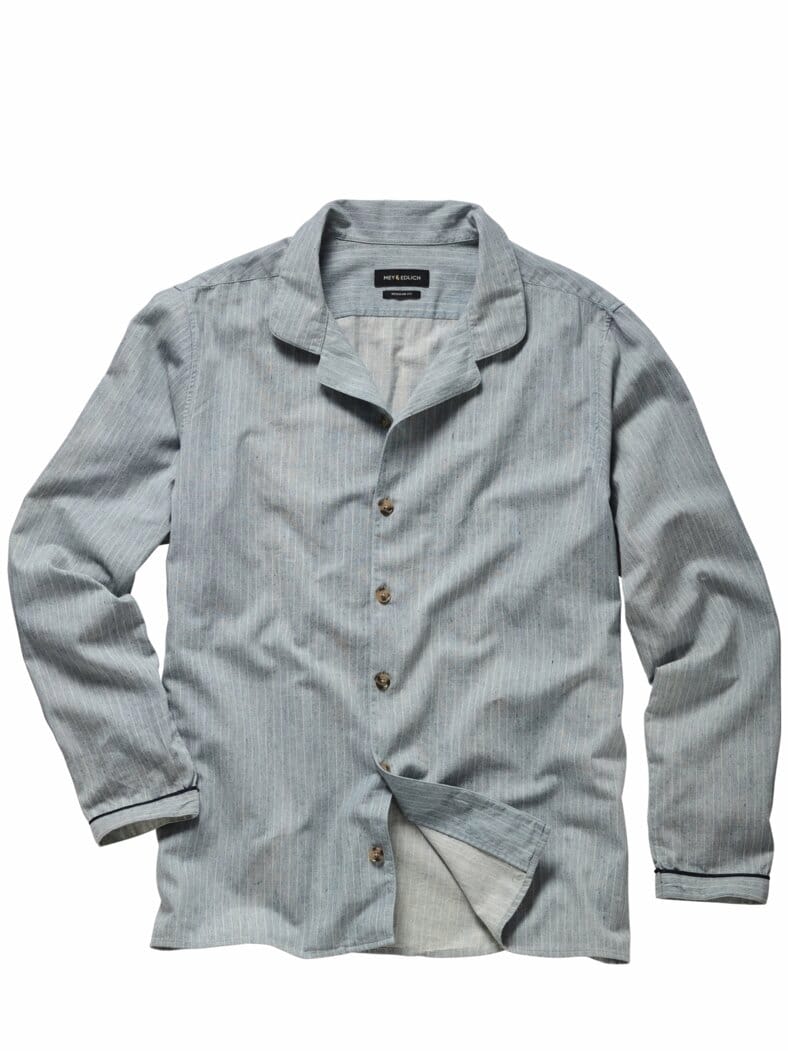 Rockiges Pyjamaoberteil himmlischblau