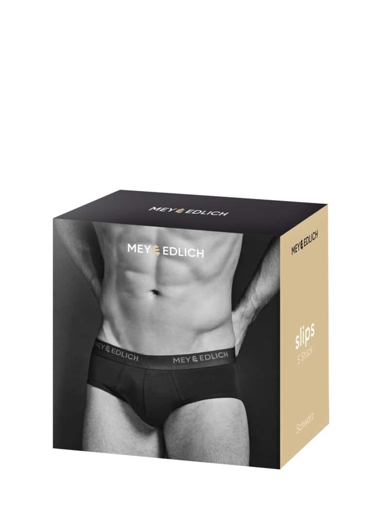 Gefährten-Slip Fünferpack schwarz
