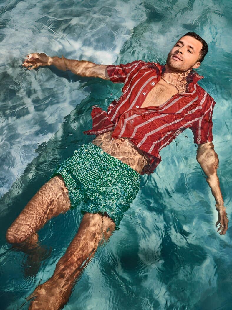 Badeshorts Marcello smaragdgrün