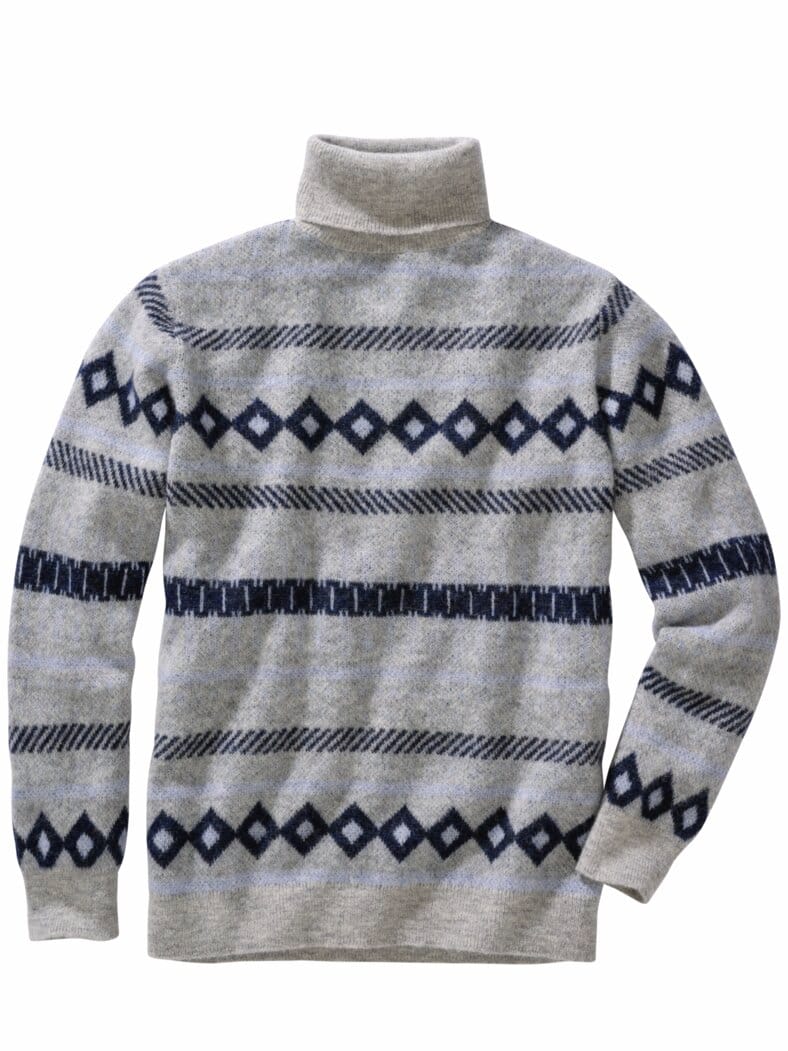 Jacquard-Rollneck multicolor