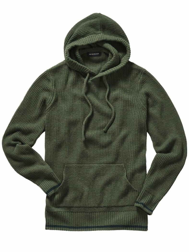 Freunde-Hoodie olive