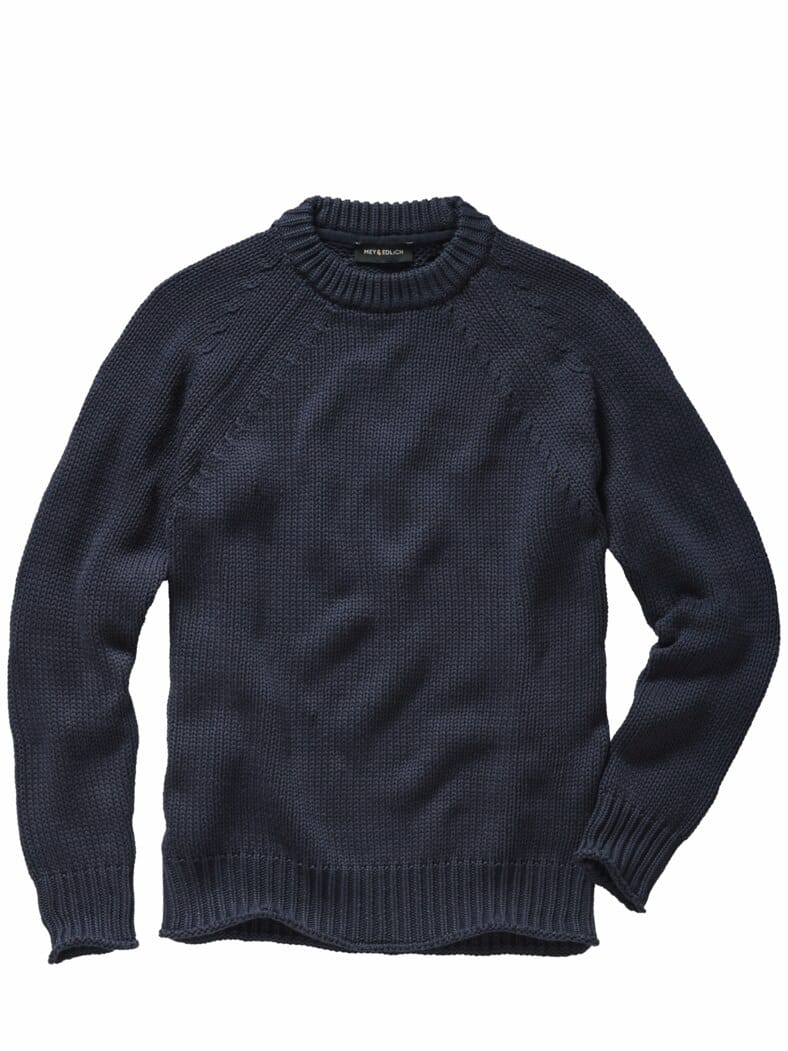 Fundierter Pullover navy
