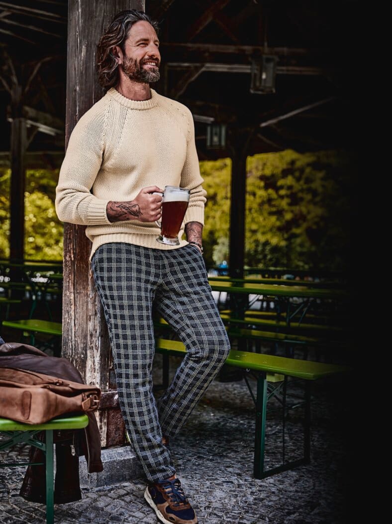 Fundierter Pullover offwhite