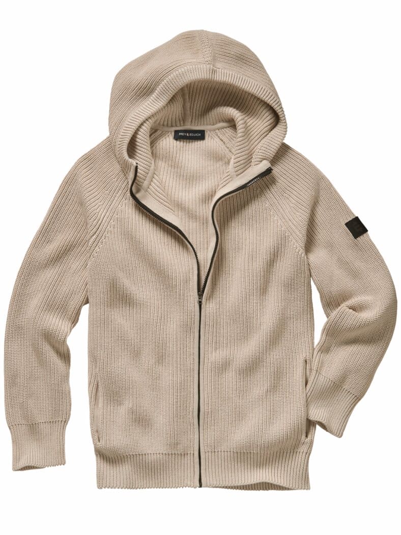 Gestrickte Kapuzenjacke deichschaf