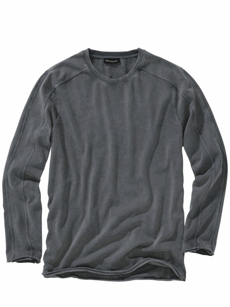 Getopptes Longsleeve anthrazit