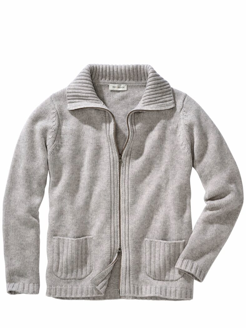 Edler Cardigan seltenes grau